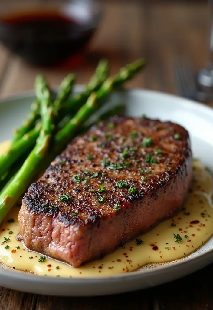 30 Steak Meal Prep Recipes for Protein-Packed Meals 87 30 Steak Meal Prep Recipes for Protein-Packed Meals - 15. Peppercorn Steak with Asparagus