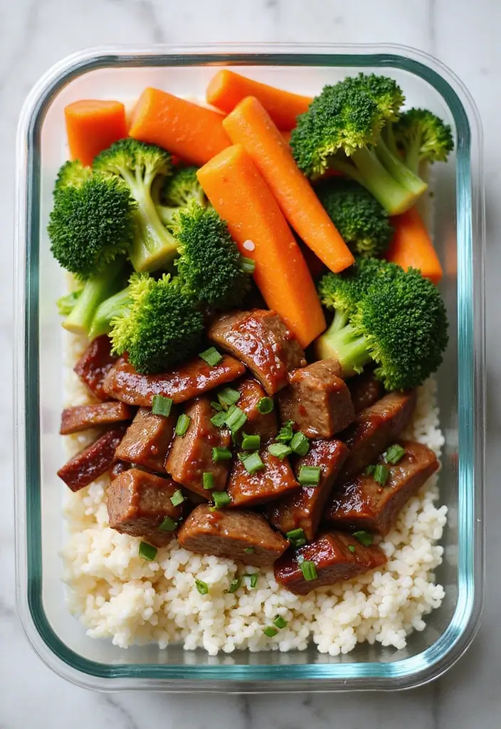 30 Steak Meal Prep Recipes for Protein-Packed Meals 8 30 Steak Meal Prep Recipes for Protein-Packed Meals - 2. Teriyaki Beef Meal Prep