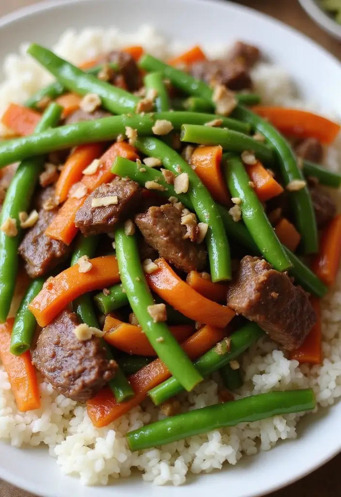 30 Steak Meal Prep Recipes for Protein-Packed Meals 155 30 Steak Meal Prep Recipes for Protein-Packed Meals - 29. Beef and Green Bean Stir-fry