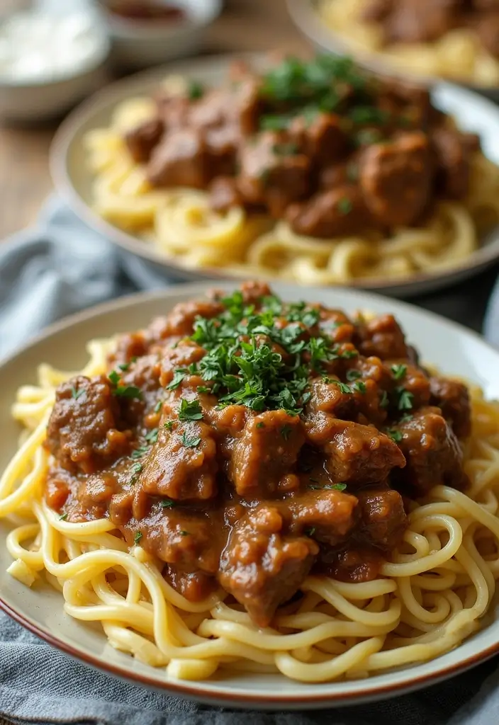 30 Steak Meal Prep Recipes for Protein-Packed Meals 46 30 Steak Meal Prep Recipes for Protein-Packed Meals - 8. Beef Stroganoff Meal Prep